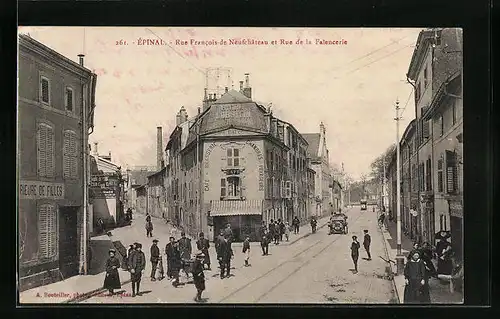 AK Épinal, Rue Francois-de Neufchateau et Rue de la Faiencerie