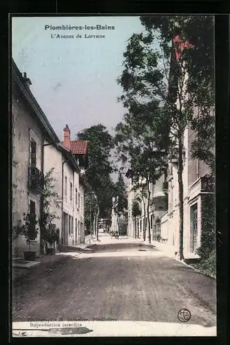 AK Plombières-les-Bains, L`Avenue de Lorraine