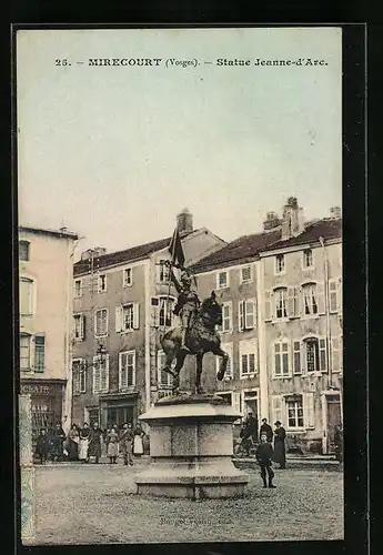 AK Mirecourt, Statue Jeanne-d`Arc