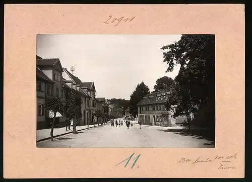 Fotografie Brück & Sohn Meissen, Ansicht Bad Sulza, Obermarkt mit spielenden Kindern