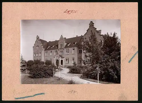 Fotografie Brück & Sohn Meissen, Ansicht Finsterwalde / NL., Blick auf das Krankenhaus