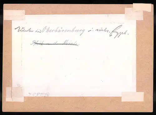 Fotografie Brück & Sohn Meissen, Ansicht Oberbärenburg i. Erzg., Blick in den Ort im verschneiten Winter