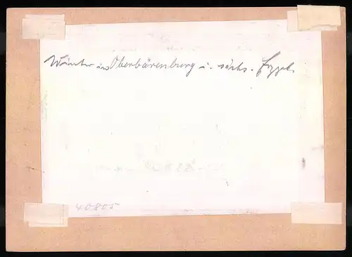 Fotografie Brück & Sohn Meissen, Ansicht Oberbärenburg i. Erzg., Blick in den verschneiten Ort