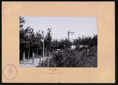 Fotografie Brück & Sohn Meissen, Ansicht Pulsnitz, am Aussichtsturm auf dem Schwedenstein