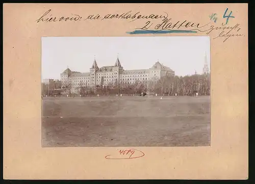 Fotografie Brück & Sohn Meissen, Ansicht Dresden, Kaserne des Königlich Sächsischen Schützen-Rgt. Prinz Georg Nr. 108