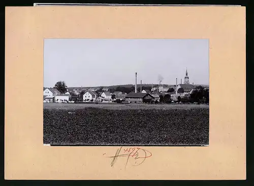 Fotografie Brück & Sohn Meissen, Ansicht Pulsnitz, Blick auf die Stadt vom Eierberg aus gesehen