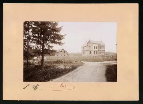 Fotografie Brück & Sohn Meissen, Ansicht Oberbärenburg i. Erzg., Blick auf die Villa Waldidylle