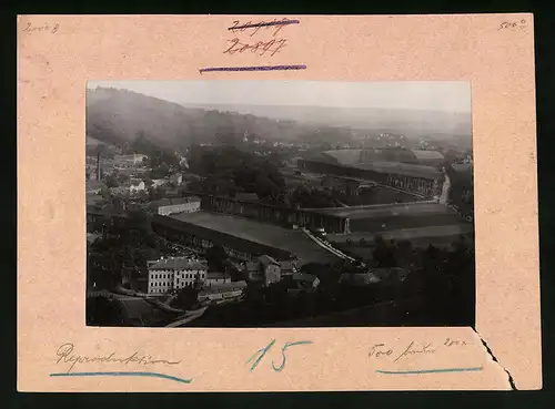 Fotografie Brück & Sohn Meissen, Ansicht Bad Sulza, Blick auf das Gradierwerk und Saline, Hotel Sonnenstein