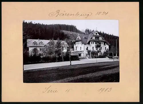 Fotografie Brück & Sohn Meissen, Ansicht Bärenburg, Hotel & Restaurant, Gasthof im Ort