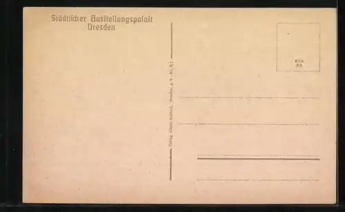 AK Dresden, Städtischer Ausstellungspalast, Strassenbahn