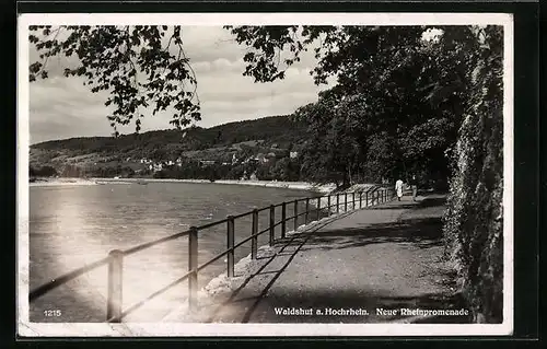 AK Waldshut a. Hochrhein, Neue Rheinpromenade