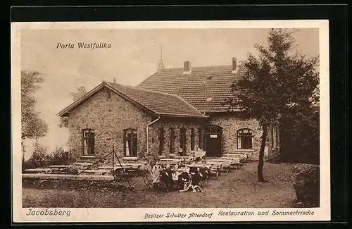 AK Porta Westfalika, Gasthof auf dem Jacobsberg