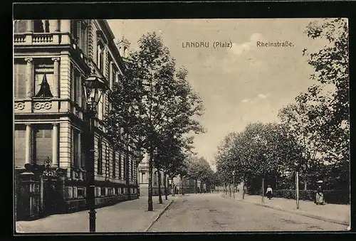 AK Landau /Pf., Rheinstrasse