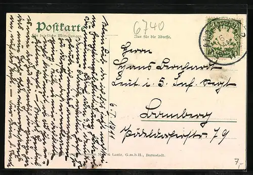 AK Landau /Pf., Max-Josephs-Platz