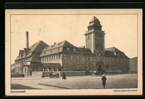 AK Darmstadt, Gebäude des Hallenschwimmbads