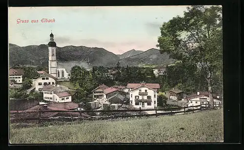 AK Elbach, Blick über die Dächer der Stadt