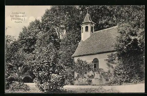 AK Biberach /Württbg., Jordanbad, Kapelle