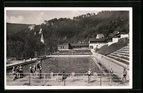 AK Blaubeuren, Schwimmbad mit Besuchern