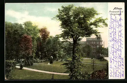 AK Hamburg-Altona, Promenade an der Königsstrasse