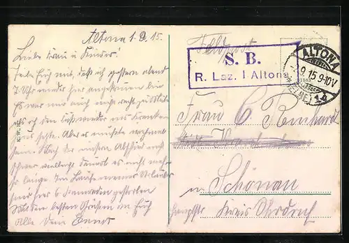 AK Hamburg-St.Pauli, Botanischer Garten