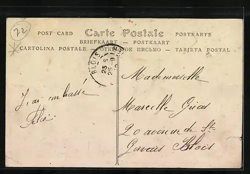 AK Le Mans, L`Avenue Thiers mit Strassenbahn