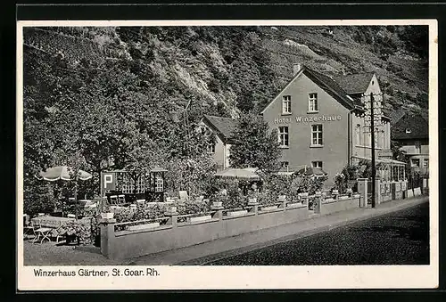 AK St. Goar / Rhein, Hotel und Restaurant Winzerhaus