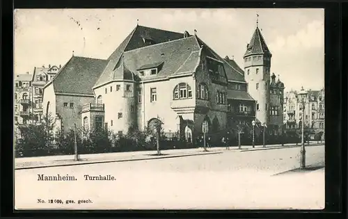 AK Mannheim, Ansicht der Turnhalle
