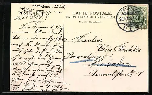 AK Mannheim, Ansicht der Turnhalle