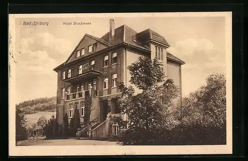 AK Bad Driburg, Ansicht des Hotels Brockmann