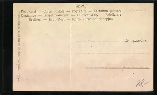 AK Karlsruhe, Blick in die Eisenlohrstrasse