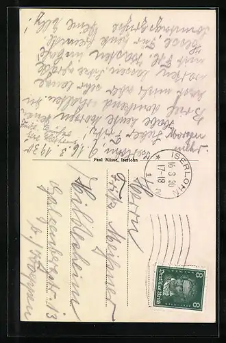 AK Iserlohn, Café Hesse, verschiedene Innenansichten