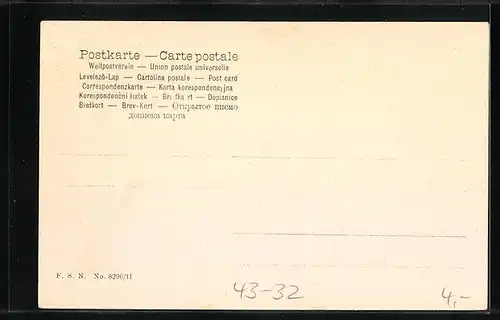 Künstler-AK Trauernde Dame am Elterngrab