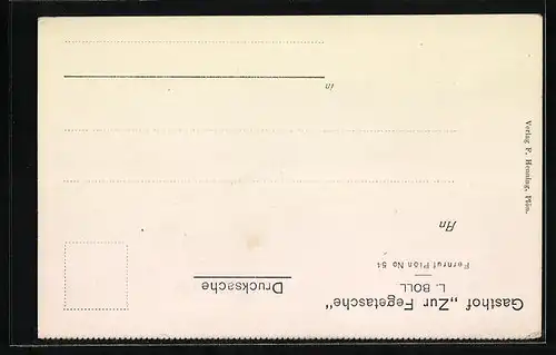 AK Plön, Gasthof und Pension Zur Fegetasche