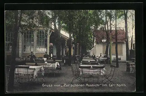 AK Gr. Borstel, Gasthaus Zur schönen Aussicht, Beim Jäger 69