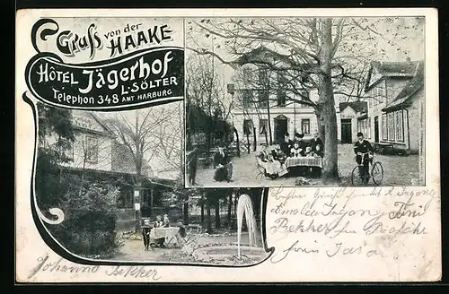 AK Hamburg-Harburg-Haake, Hotel Jägerhof