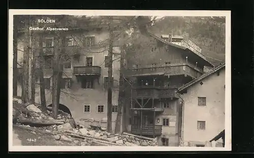 AK Sölden, Gasthof Alpenverein