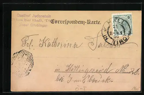 AK Judenstein, Ansicht des Speckbacher Hauses