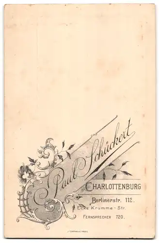 Fotografie Paul Schückert, Berlin-Charlottenburg, Berlinerstr. 112, Eleganter Herr mit Vollbart