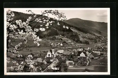 AK Glottertal i. Br., Der Weinort im Frühlingskleid