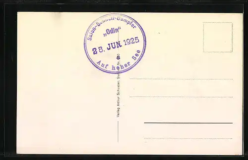 AK Salonschnelldampfer Odin auf der Ostsee