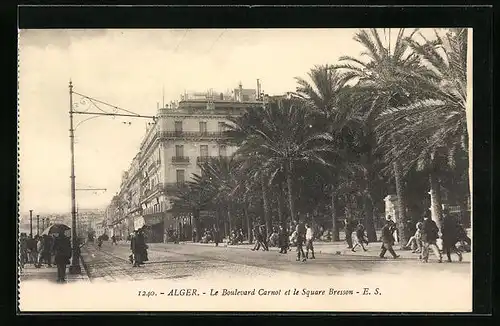 AK Alger, Le Boulevard Carnot et le Square Bresson