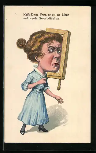 AK Gesicht im Schraubstock