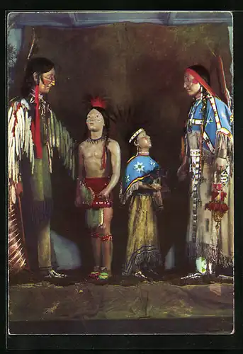 AK Radebeul, Indianer-Museum der Karl-May-Stiftung, Prärie-Indianer um 1890