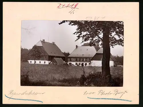 Fotografie Brück & Sohn Meissen, Ansicht Deutsch-Einsiedel, Blick auf den Hof Bad Einsiedel