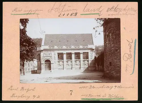 Fotografie Brück & Sohn Meissen, Ansicht Freyburg a. U., Blick auf das Jahn Museum
