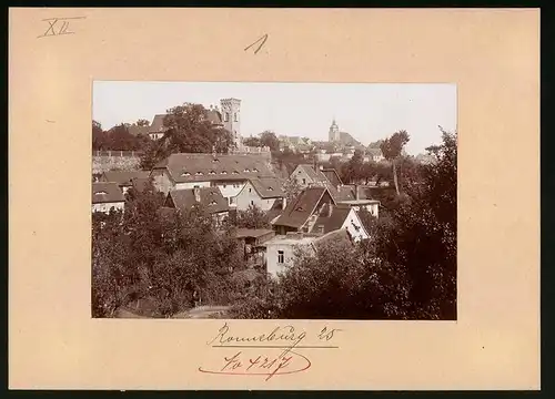 Fotografie Brück & Sohn Meissen, Ansicht Bad Ronneburg, Blick auf die Stadt mit Schloss und Kirche