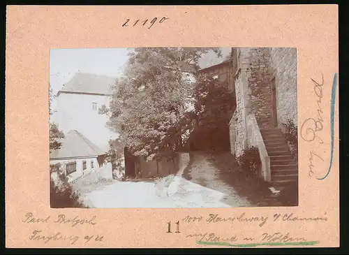 Fotografie Brück & Sohn Meissen, Ansicht Freyburg a. U., Partie im Schloss Neuenburg