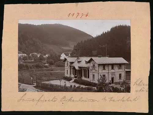 Fotografie Brück & Sohn Meissen, Ansicht Pirkenhammer, Blick auf das Schützenhaus Schiess Stätte