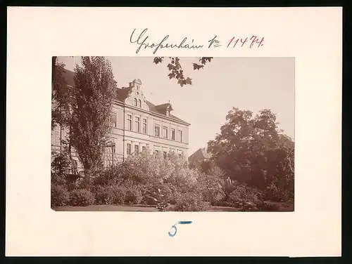 Fotografie Brück & Sohn Meissen, Ansicht Grossenhain, Blick auf die Realschule in der Johannes Allee