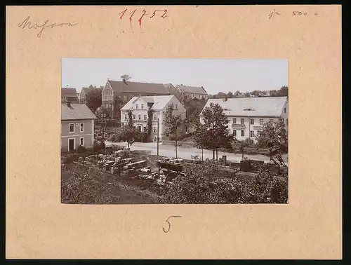 Fotografie Brück & Sohn Meissen, Ansicht Mohorn, Restaurant Carl Jkonik, Geschäft A. R. Grötzschel